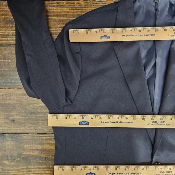 Bonobos Men's Sport Coat Blazer Two Button Navy Wool Spandex Athletic Fit 48R - Picture 2 of 16